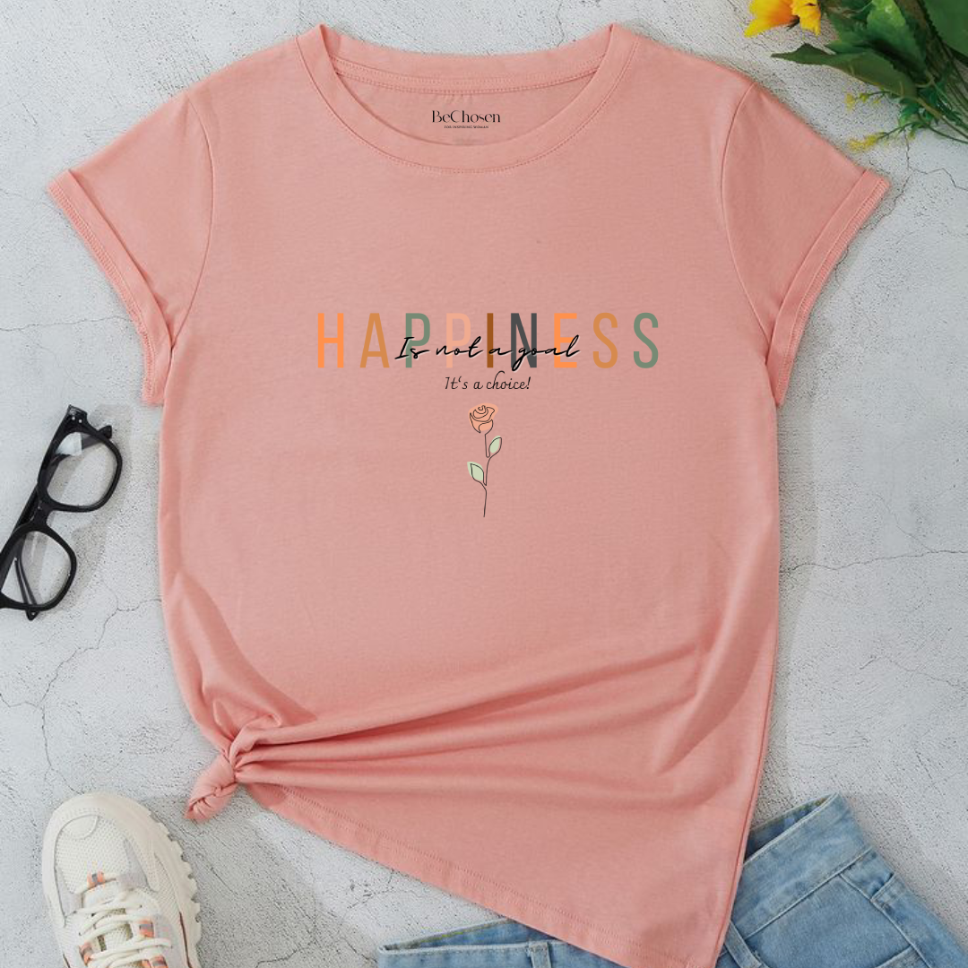 T-shirt Algodão Happiness