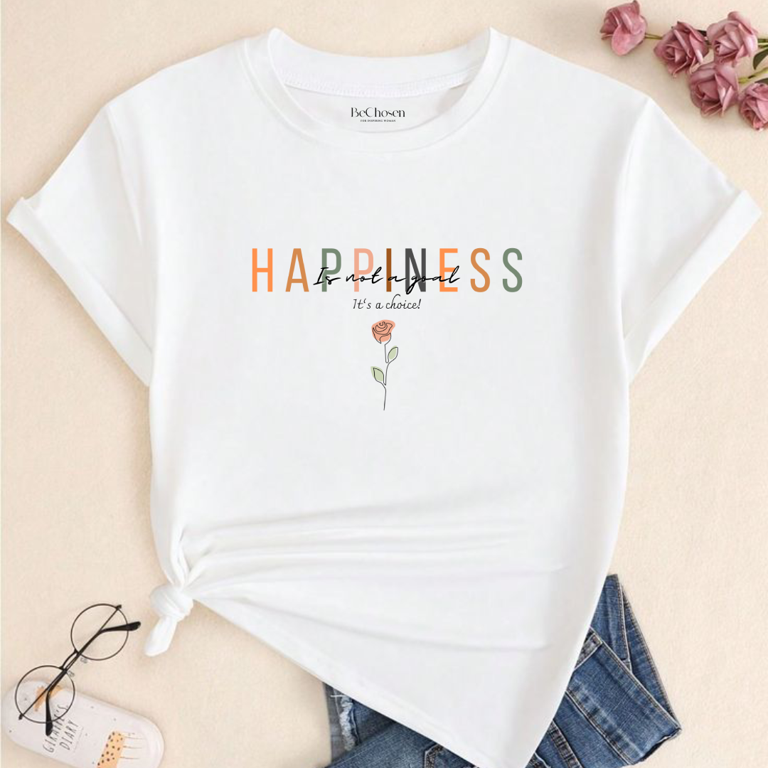 T-shirt Algodão Happiness