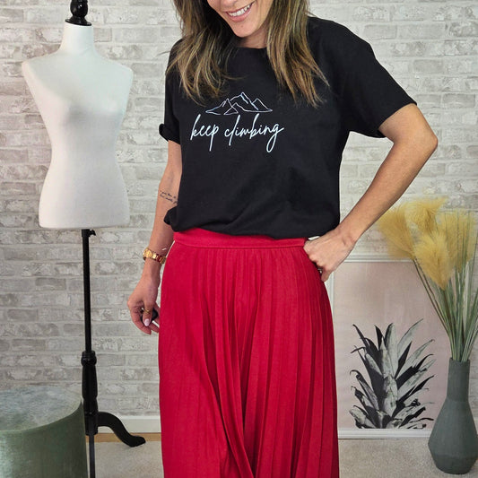 T-shirt Algodão Keep Climbing