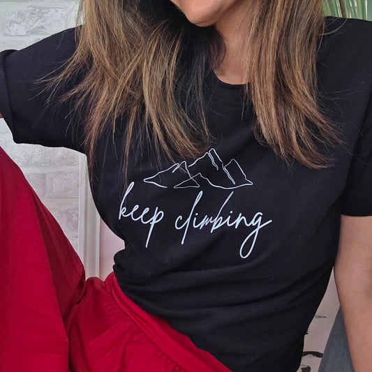 T-shirt Algodão Keep Climbing