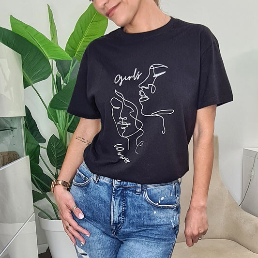T-shirt Algodão Girls Power